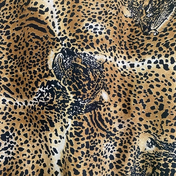 Vintage Marguerite Li 100% Silk Leopard Print Women's Bomber Jacket Size Large - Picture 10 of 12